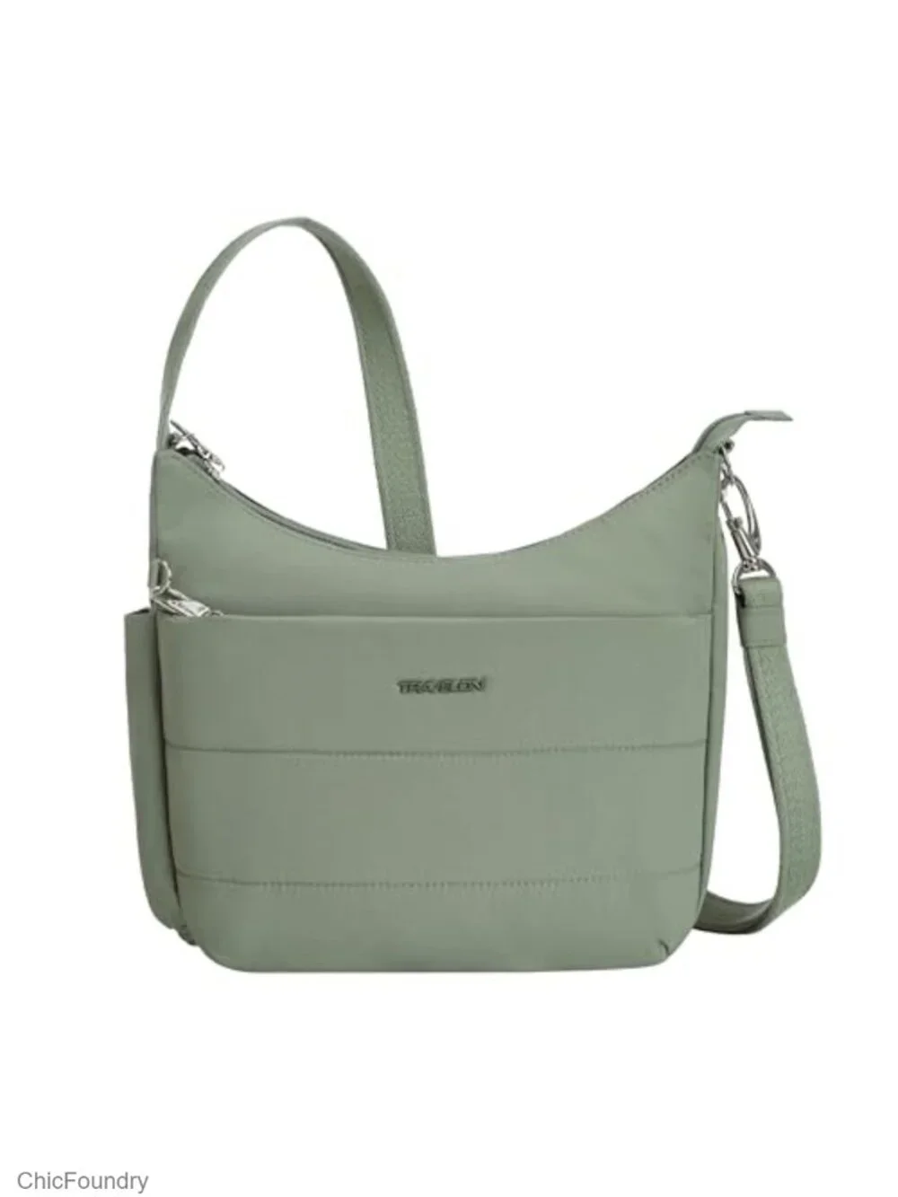 Slash Resistant Anti Theft RFID Blocking Nylon Crossbody Bag